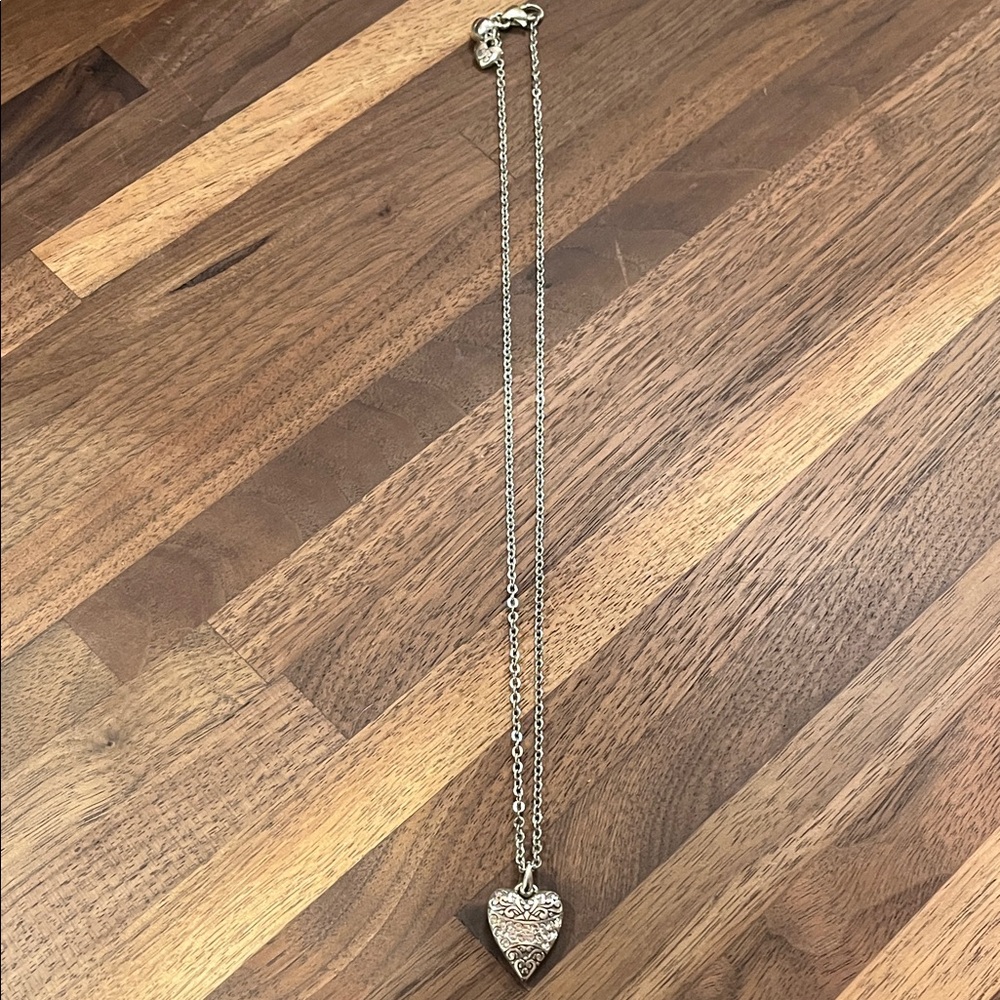 Brighton beautiful Silver Heart Pendant Necklace - Picture 5 of 8